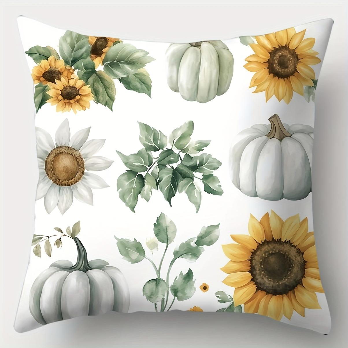 Домашний Декор Осенние Подсолнухи И Тыквы Декоративная Подушка Узор Наволочка Подходит Для Дивана Спальни Автомобиля Наволочка 40x40cm
Домашний Декор Осенние Подсолнухи И Тыквы Декоративная Подушка Узор Наволочка Подходит Для Дивана Спальни Автомобиля Наволочка 40x40cm