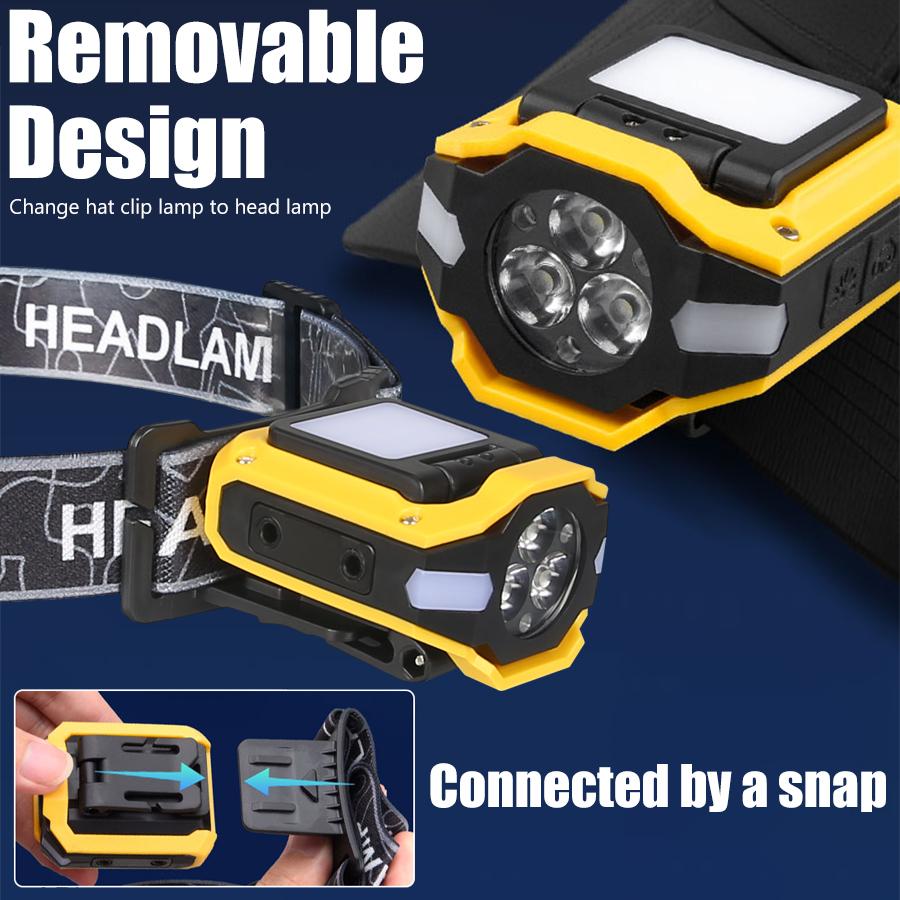 KDULIT Inductive Headlamp USB Rechargeable Lamp with Digital Power Display 6 Lighting Modes Lantern for Outdoor Camping Fishing
KDULIT Inductive Headlamp USB Rechargeable Lamp with Digital Power Display 6 Lighting Modes Lantern for Outdoor Camping Fishing