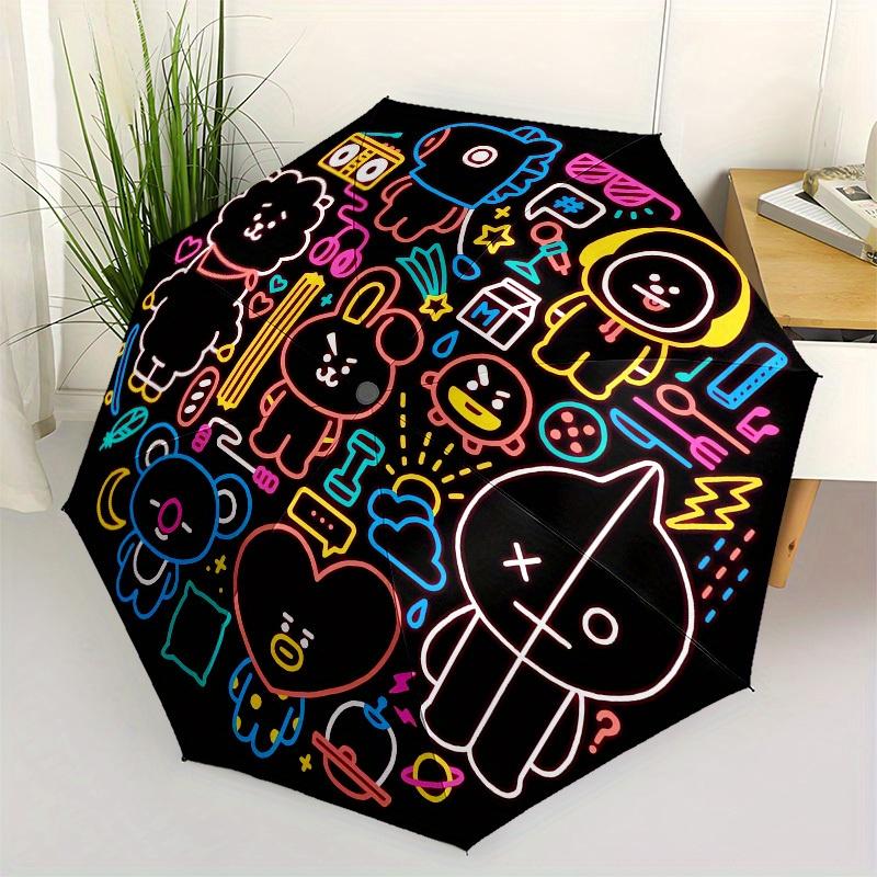 1pc BT21 Neon Lights Umbrella with Plastic Handle,Suitable for All Seasons Home Travel Outdoor UmbrellaM1115
1pc BT21 Neon Lights Umbrella with Plastic Handle,Suitable for All Seasons Home Travel Outdoor UmbrellaM1115