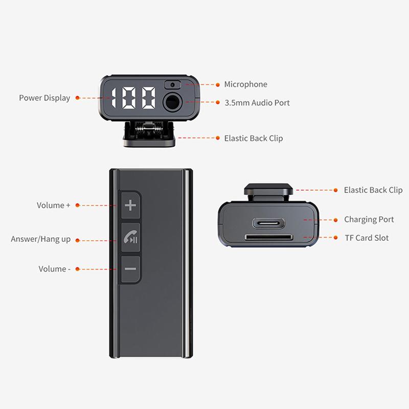 GR13 Car Bluetooth-compatible Adapter Power Digital Display Audio Music Wireless Receiver Hands-free Call Adapter A
GR13 Car Bluetooth-compatible Adapter Power Digital Display Audio Music Wireless Receiver Hands-free Call Adapter A