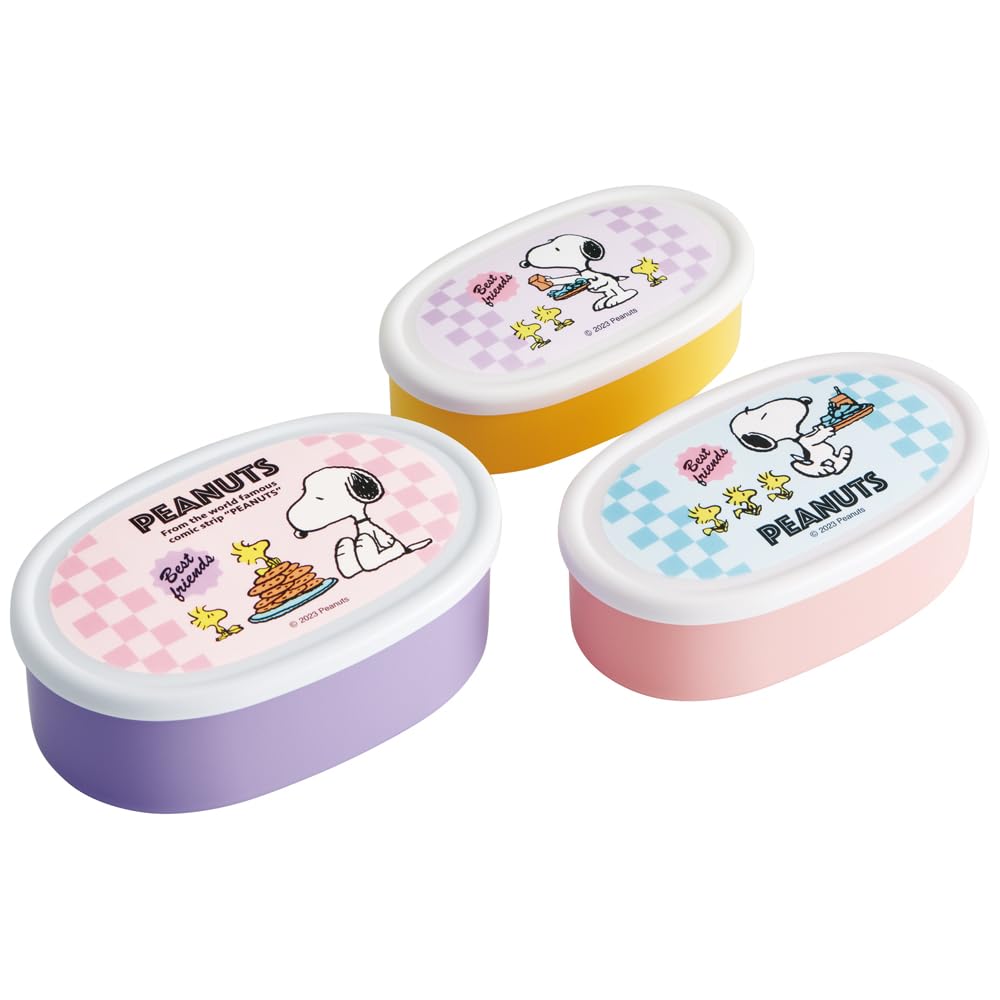Skater Lunch Box Seal Container Storage Container Set of 3 Medium Small Snoopy 80s Cafe Made in Japan (Large 400ml, 280ml, 180ml) SRS3SAG-A
Skater Lunch Box Seal Container Storage Container Set of 3 Medium Small Snoopy 80s Cafe Made in Japan (Large 400ml, 280ml, 180ml) SRS3SAG-A