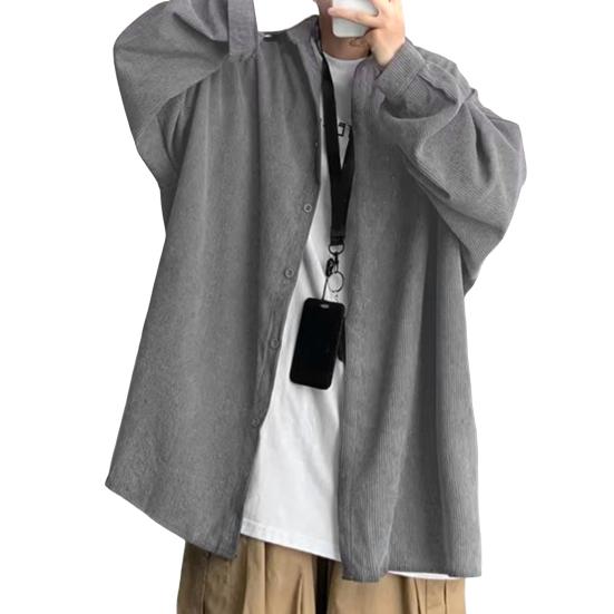 Мужская весенняя рубашка, однотонная свободная рубашка средней длины с длинными рукавами, мягкие брюки средней длины, однобортная простая стильная осенняя рубашка для повседневной носки 3XL темно-серого
Мужская весенняя рубашка, однотонная свободная рубашка средней длины с длинными рукавами, мягкие брюки средней длины, однобортная простая стильная осенняя рубашка для повседневной носки 3XL темно-серого