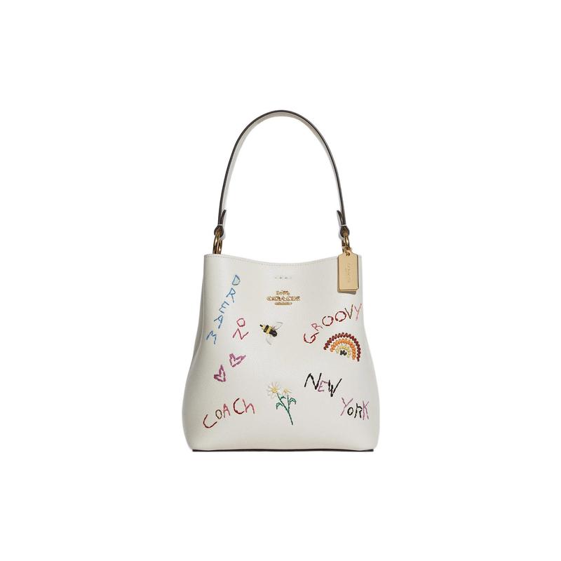 COACH Diary Embroidery Collaboration Town 22 Solid Color Graffiti Print Embroidery Leather Bucket Bag Shoulder Bag Crossbody Bag Small Women s White білий
COACH Diary Embroidery Collaboration Town 22 Solid Color Graffiti Print Embroidery Leather Bucket Bag Shoulder Bag Crossbody Bag Small Women s White білий