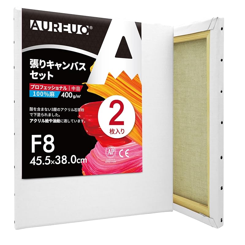 AUREUO stretched canvas set F8(45.5cmx38.0cm) Medium eye Whole hemp 2 pieces linen professional painting tools art painting creation modern oil
AUREUO stretched canvas set F8(45.5cmx38.0cm) Medium eye Whole hemp 2 pieces linen professional painting tools art painting creation modern oil