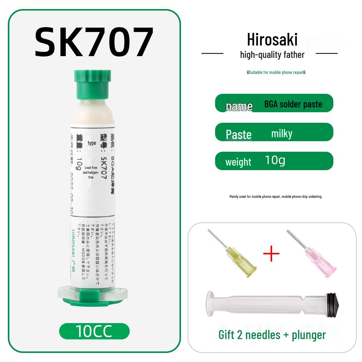 Hirozaki Lead-Free BGA Solder Paste Syringe for Mobile Phone Repair, No-Clean 223 Flux
Hirozaki Lead-Free BGA Solder Paste Syringe for Mobile Phone Repair, No-Clean 223 Flux