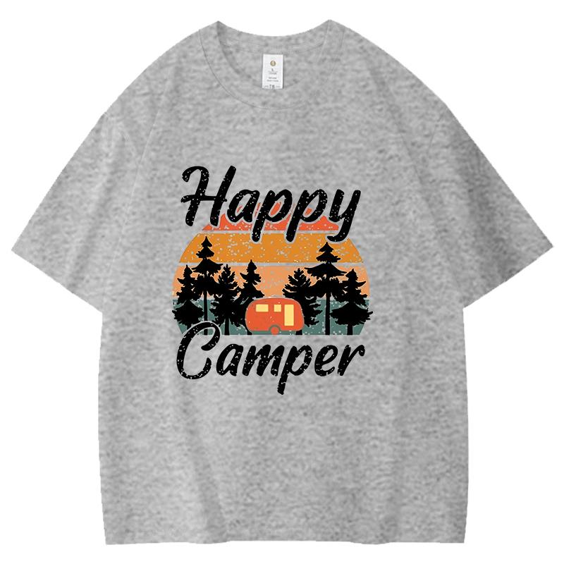 Happy Camper Camping Theme Printed Cotton T Shirt Women Unisex Teens Fashion Hip Hop Harajuku Casual Short Sleeve Tops Tees Shirts S
Happy Camper Camping Theme Printed Cotton T Shirt Women Unisex Teens Fashion Hip Hop Harajuku Casual Short Sleeve Tops Tees Shirts S
