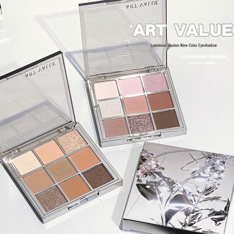 Art Value Luminous Illusion 9-Color Earth Tone Eyeshadow Palette - Shimmer & Matte, Long-Lasting, Contour, Comprehensive
Art Value Luminous Illusion 9-Color Earth Tone Eyeshadow Palette - Shimmer & Matte, Long-Lasting, Contour, Comprehensive
