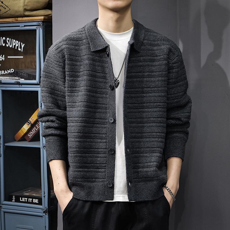 Men s Trendy Retro Lapel Cardigan - Winter Arrival Loose Knit Sweater 3XL (190-220 jin) темно-сірий
Men s Trendy Retro Lapel Cardigan - Winter Arrival Loose Knit Sweater 3XL (190-220 jin) темно-сірий