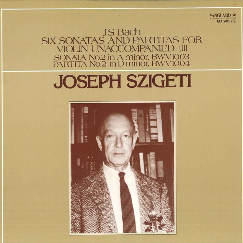 LP Record JOSEPH SZIGETI - J. S. Bach: Six Sonatas And Partita MX9032M VANGUARD 1978 Japan Classical Used
LP Record JOSEPH SZIGETI - J. S. Bach: Six Sonatas And Partita MX9032M VANGUARD 1978 Japan Classical Used