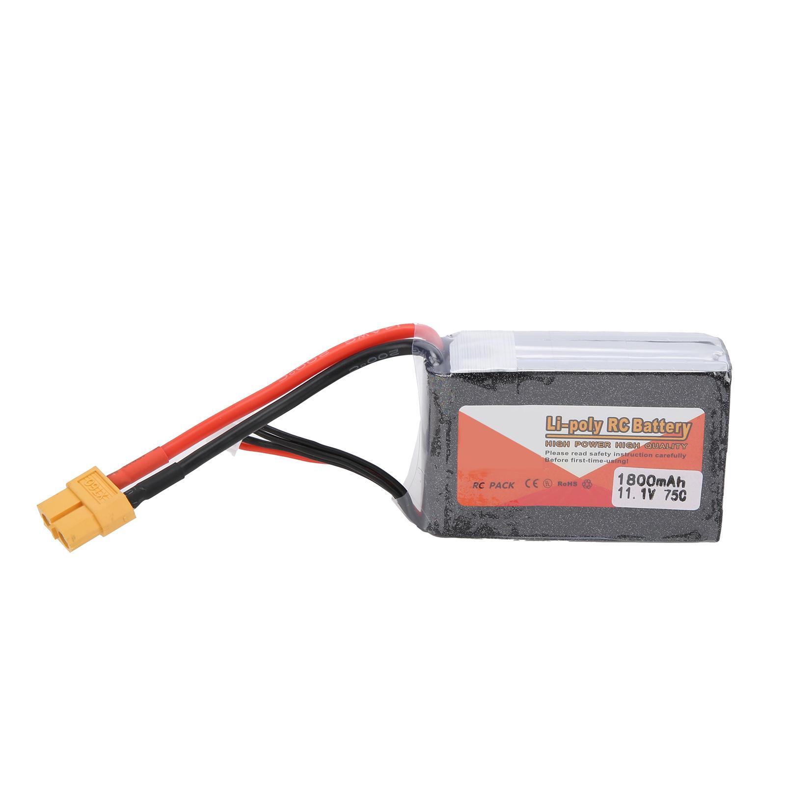Акумуляторний блок LiPo 11,1 В 1800 мАг 3S 75C зі штекером XT60 Акумулятор для радіокерованої машини, човна, вантажівки, гелікоптера
Акумуляторний блок LiPo 11,1 В 1800 мАг 3S 75C зі штекером XT60 Акумулятор для радіокерованої машини, човна, вантажівки, гелікоптера