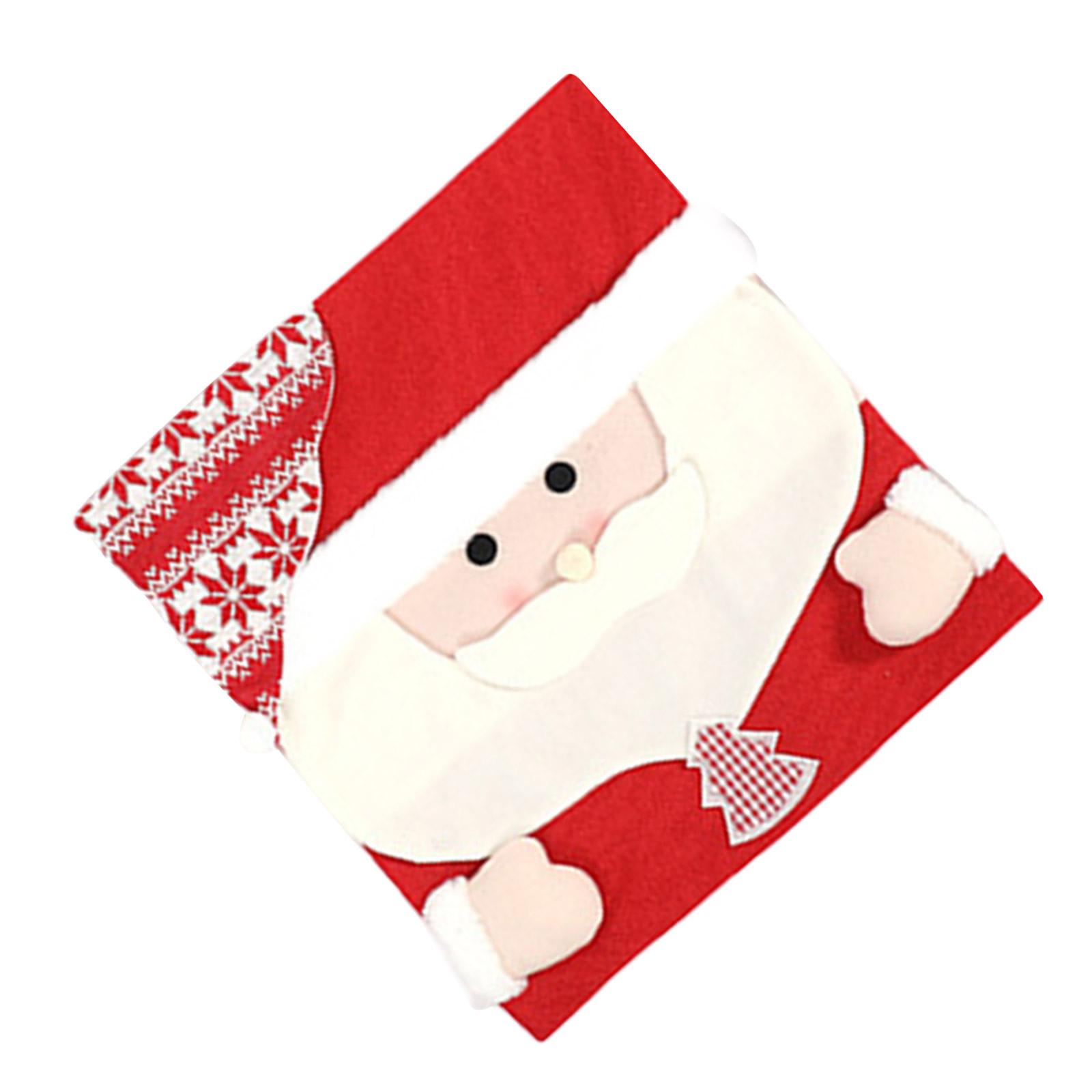 Рождественский чехол на стул Милый мультяшный Санта-Клауса чехол на спинку стула Рождественский декор для ужина, банкета Чехлы A
Рождественский чехол на стул Милый мультяшный Санта-Клауса чехол на спинку стула Рождественский декор для ужина, банкета Чехлы A