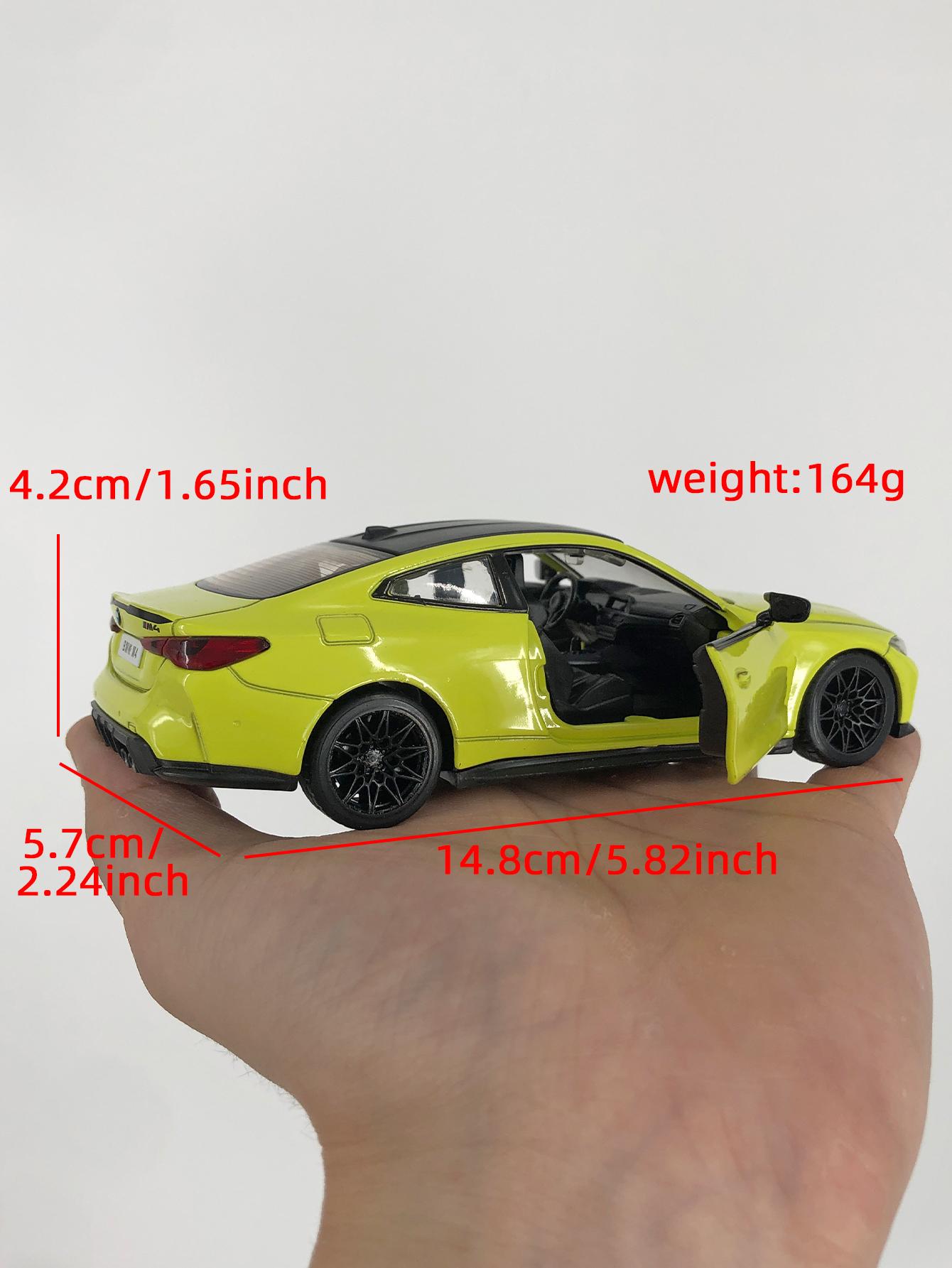 CCA 1:32 BMW M4 G82 model car, zinc alloy metal ornament, collectible gift car жовтий
CCA 1:32 BMW M4 G82 model car, zinc alloy metal ornament, collectible gift car жовтий