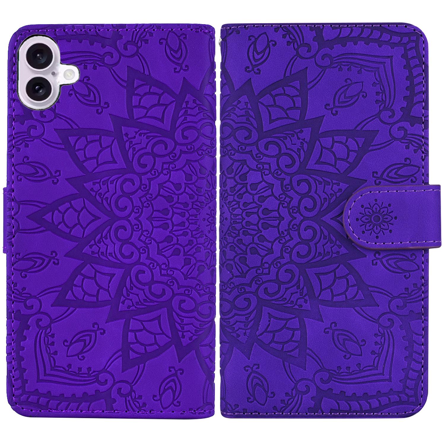 For iPhone 16 Case Flower Imprinted PU Leather Wallet Phone Cover E
For iPhone 16 Case Flower Imprinted PU Leather Wallet Phone Cover E