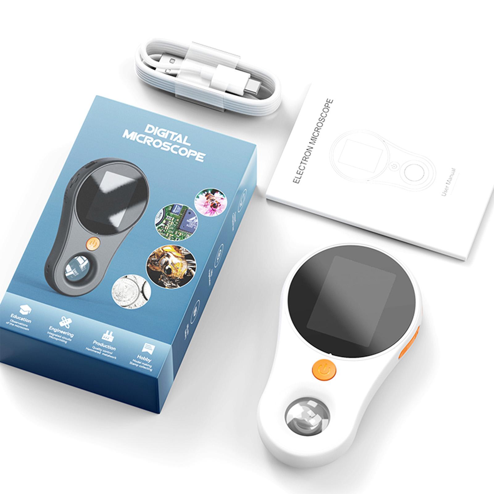 2-дюймовый портативный цифровой микроскоп 1080P 500X видеомикроскоп для монет с увеличительным стеклом 8 светодиодов для ремонта электронных монет белый
2-дюймовый портативный цифровой микроскоп 1080P 500X видеомикроскоп для монет с увеличительным стеклом 8 светодиодов для ремонта электронных монет белый