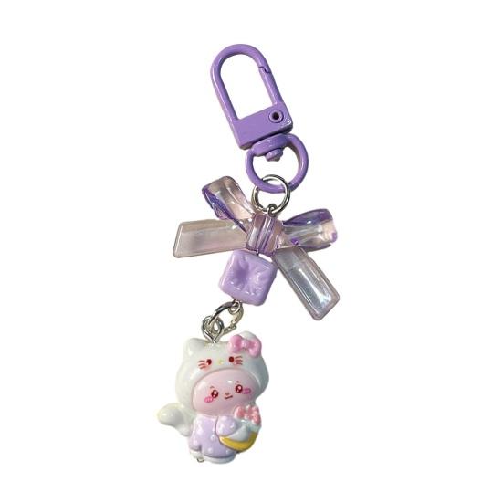 Bag Pendant 3D Kitten Bow Design Resin Keychain with Metal Buckle Lightweight Girl Key Holder Hanging Ornament фиолетовый
Bag Pendant 3D Kitten Bow Design Resin Keychain with Metal Buckle Lightweight Girl Key Holder Hanging Ornament фиолетовый