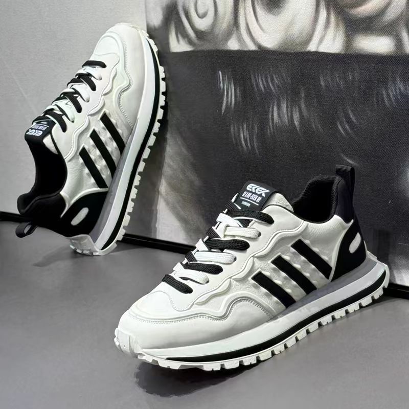 Men s shoes spring 25 new leather platform shoes men s three-bar casual sports dad shoes men s trendy shoes men 39
Men s shoes spring 25 new leather platform shoes men s three-bar casual sports dad shoes men s trendy shoes men 39