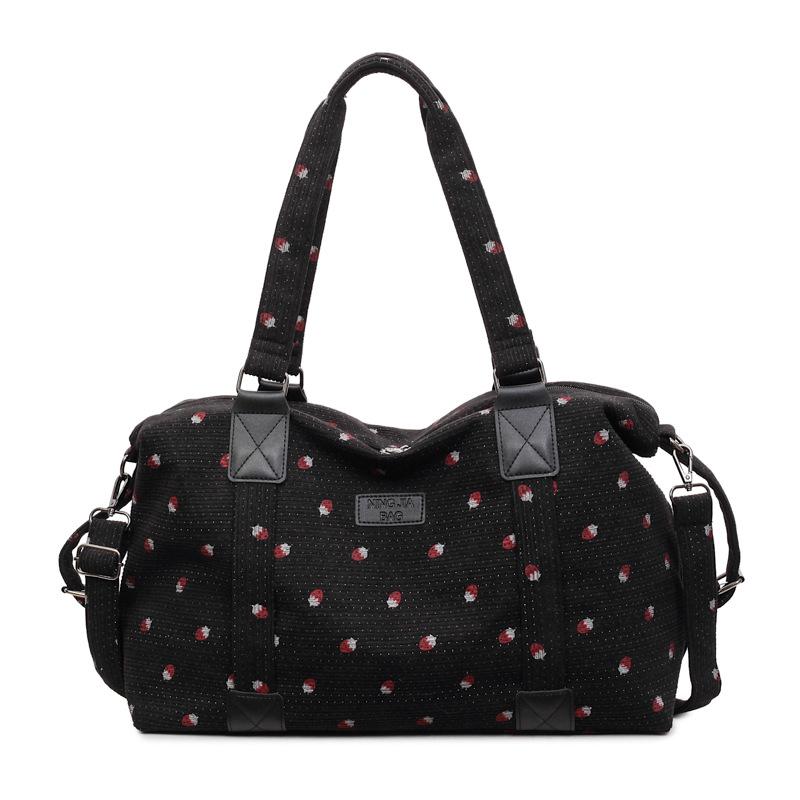 Corduroy Travel Tote Bag Large Capacity Strawberry Travel Handbag with Shoe Compartment Sports Fitness Bag for Women Droshipping чорний
Corduroy Travel Tote Bag Large Capacity Strawberry Travel Handbag with Shoe Compartment Sports Fitness Bag for Women Droshipping чорний