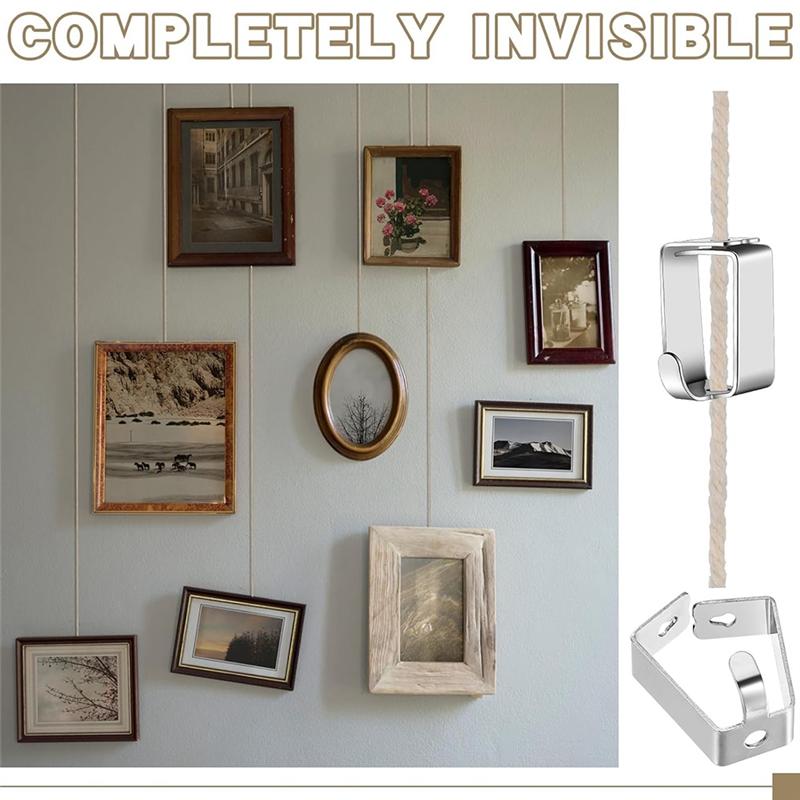 ABUL-20 Pack Adjustable Picture Hanging Hook Rail Hanger Hooks For Art Hanging Systems And Other Picture Display Systems срібний
ABUL-20 Pack Adjustable Picture Hanging Hook Rail Hanger Hooks For Art Hanging Systems And Other Picture Display Systems срібний