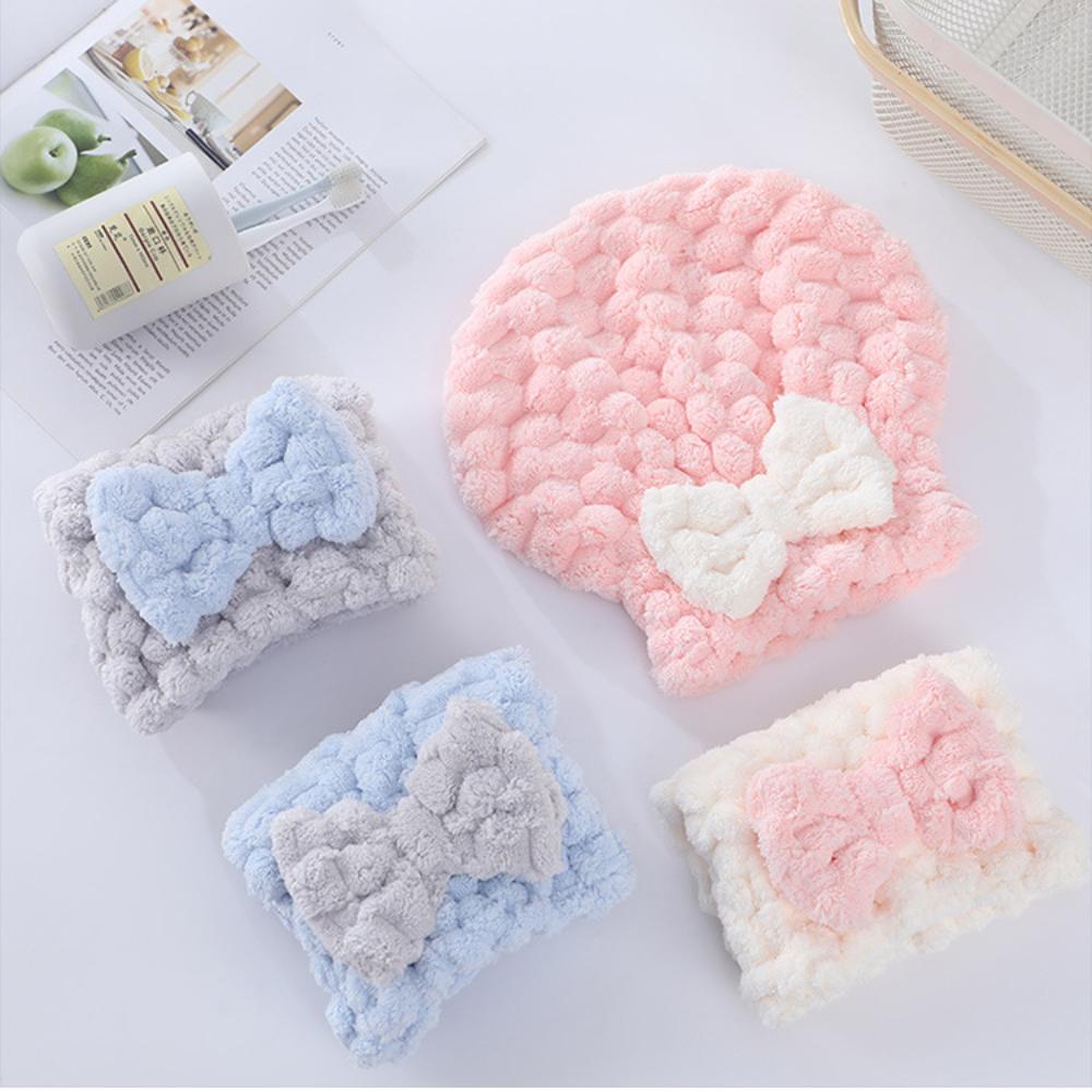 Bathroom Accessories Women Hair Cap Microfibre Wrap Towel Hat Bowknot Hair Drying Cap Bath Spa
Bathroom Accessories Women Hair Cap Microfibre Wrap Towel Hat Bowknot Hair Drying Cap Bath Spa