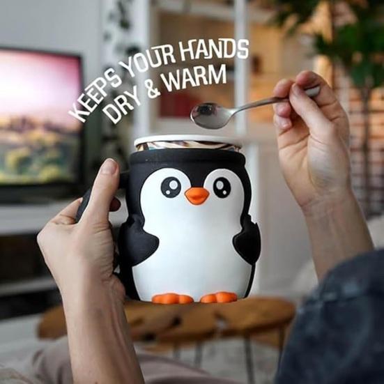 1 Set Penguin Ice Cream Pint Cup Holder with Hidden Snack Drawer Spoon Holder Reusable Ice Cream Container Holder Kitchen Gadgets A
1 Set Penguin Ice Cream Pint Cup Holder with Hidden Snack Drawer Spoon Holder Reusable Ice Cream Container Holder Kitchen Gadgets A