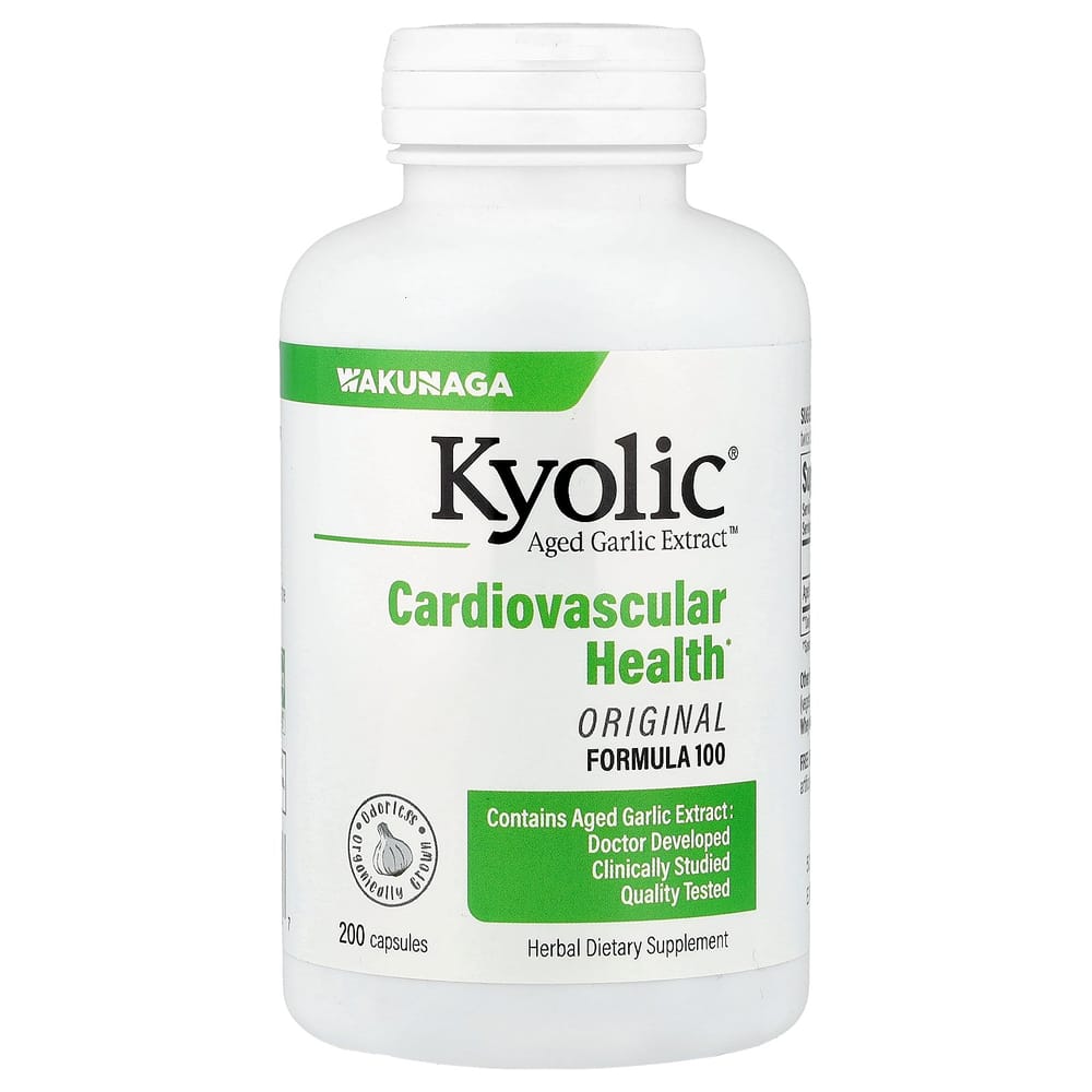 Kyolic Aged Garlic Extract Cardiovascular Formula 100, 200 Tablets 200 pcs - 1 ea
Kyolic Aged Garlic Extract Cardiovascular Formula 100, 200 Tablets 200 pcs - 1 ea