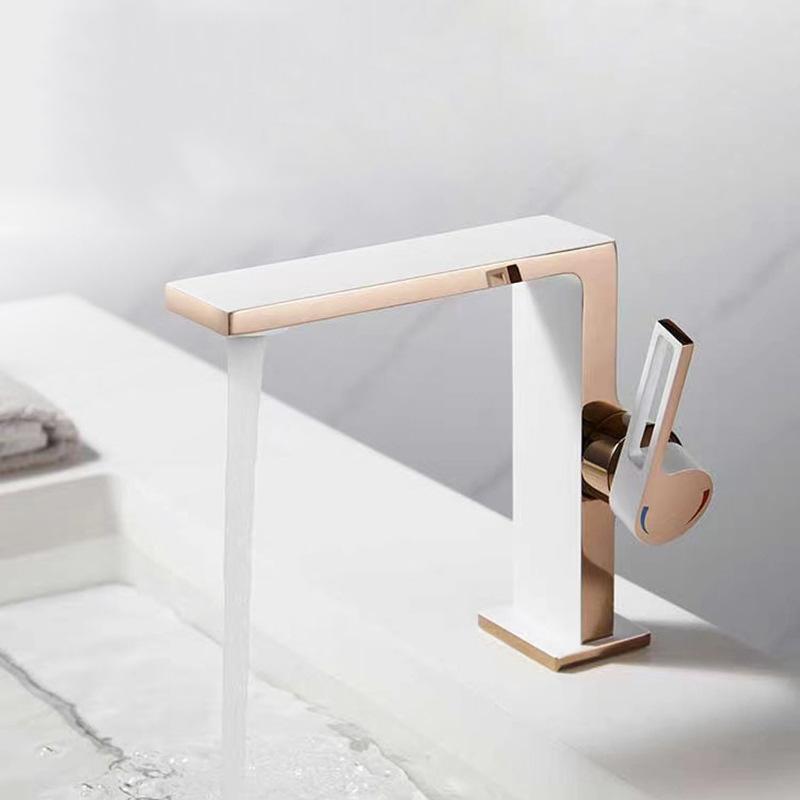 White Rose Gold Bathroom Washbasin Faucet Brass Deck Mounted Single Hole & Handle Cold And Hot Mixer Water Basin Tap Black/White
White Rose Gold Bathroom Washbasin Faucet Brass Deck Mounted Single Hole & Handle Cold And Hot Mixer Water Basin Tap Black/White