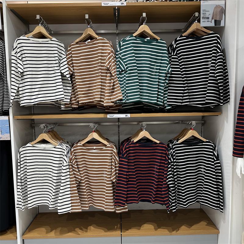 Women s Striped Boat Neck Long Sleeve Loose Fit T-shirt - Autumn Fashion Y460297 Large чирок зелений колір
Women s Striped Boat Neck Long Sleeve Loose Fit T-shirt - Autumn Fashion Y460297 Large чирок зелений колір