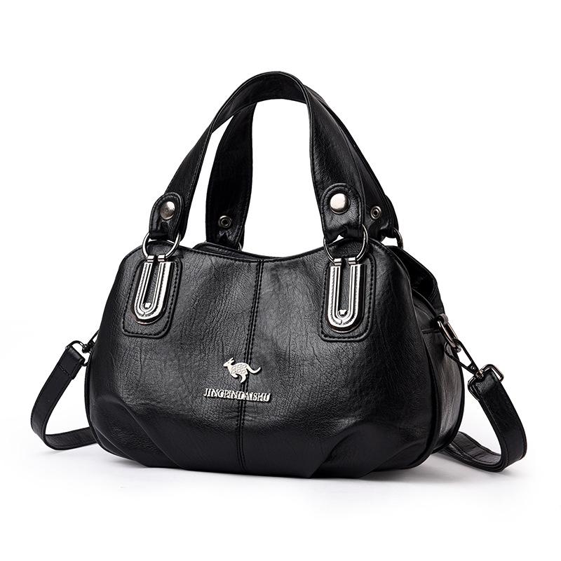 Handbag Women s retro bag Versatile bag Multi-layer large-capacity shoulder messenger bag чорний
Handbag Women s retro bag Versatile bag Multi-layer large-capacity shoulder messenger bag чорний