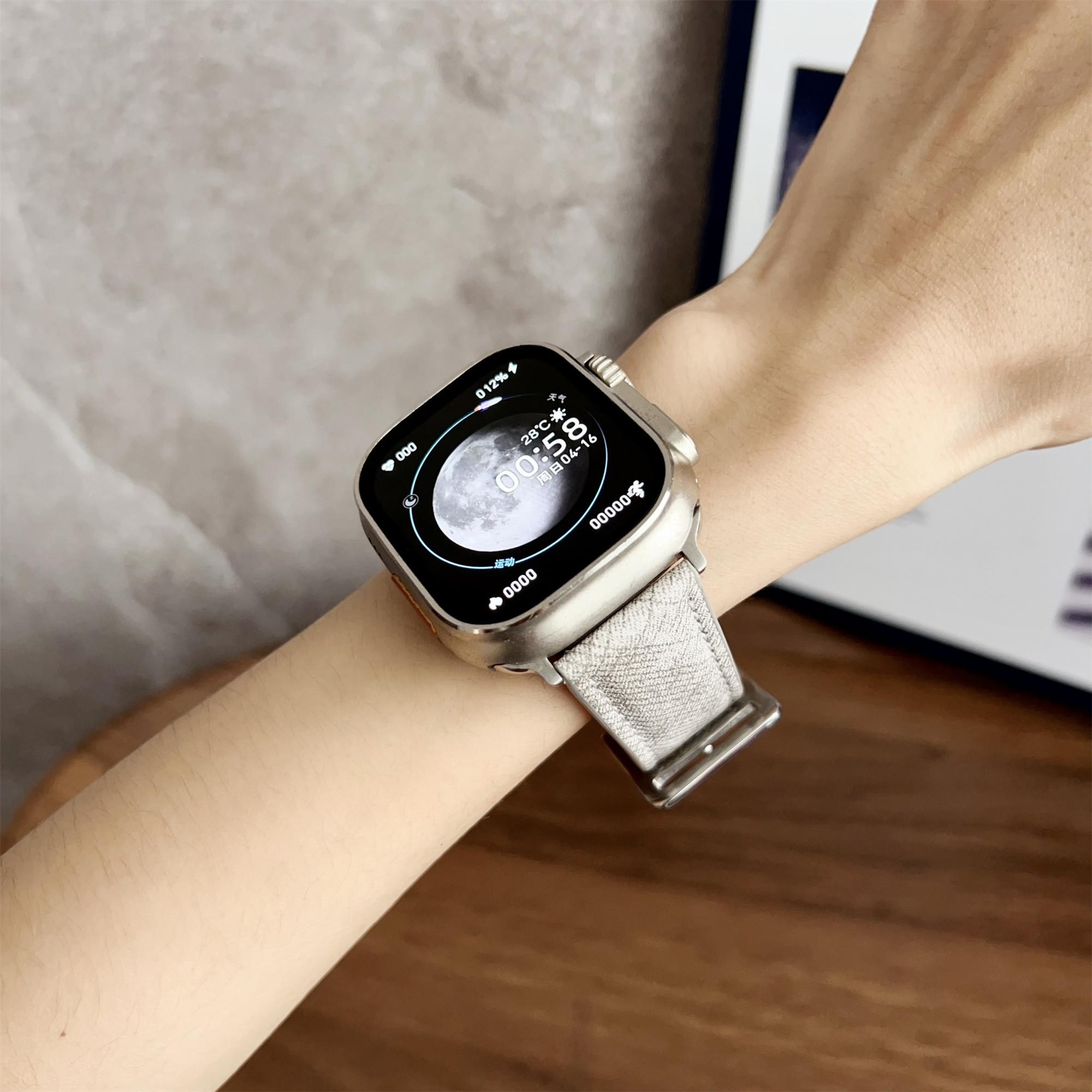 Leather Watchband For Apple Watch Series 10 9 8 7 SE 6 5 4 3 2 1 42mm 41mm 40mm 38mm Wrist Strap Replacement Grey
Leather Watchband For Apple Watch Series 10 9 8 7 SE 6 5 4 3 2 1 42mm 41mm 40mm 38mm Wrist Strap Replacement Grey
