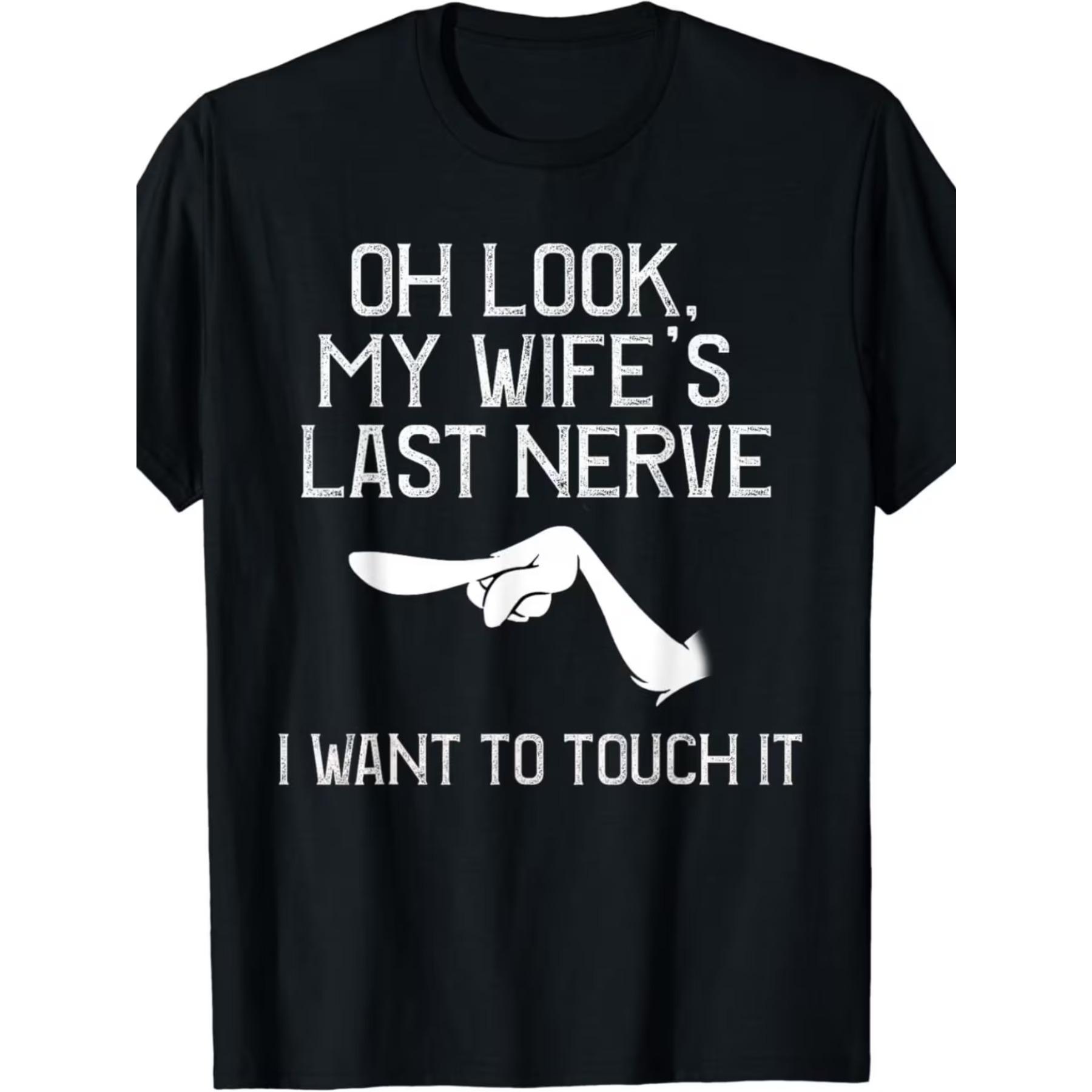 Men S Funny Marital Humor T-Shirt - Oh Look, My Wife S Last Nerve Graphic Tee - Black Shirt with White Text - Breathable Everyday Casual Wear XXL чорний
Men S Funny Marital Humor T-Shirt - Oh Look, My Wife S Last Nerve Graphic Tee - Black Shirt with White Text - Breathable Everyday Casual Wear XXL чорний