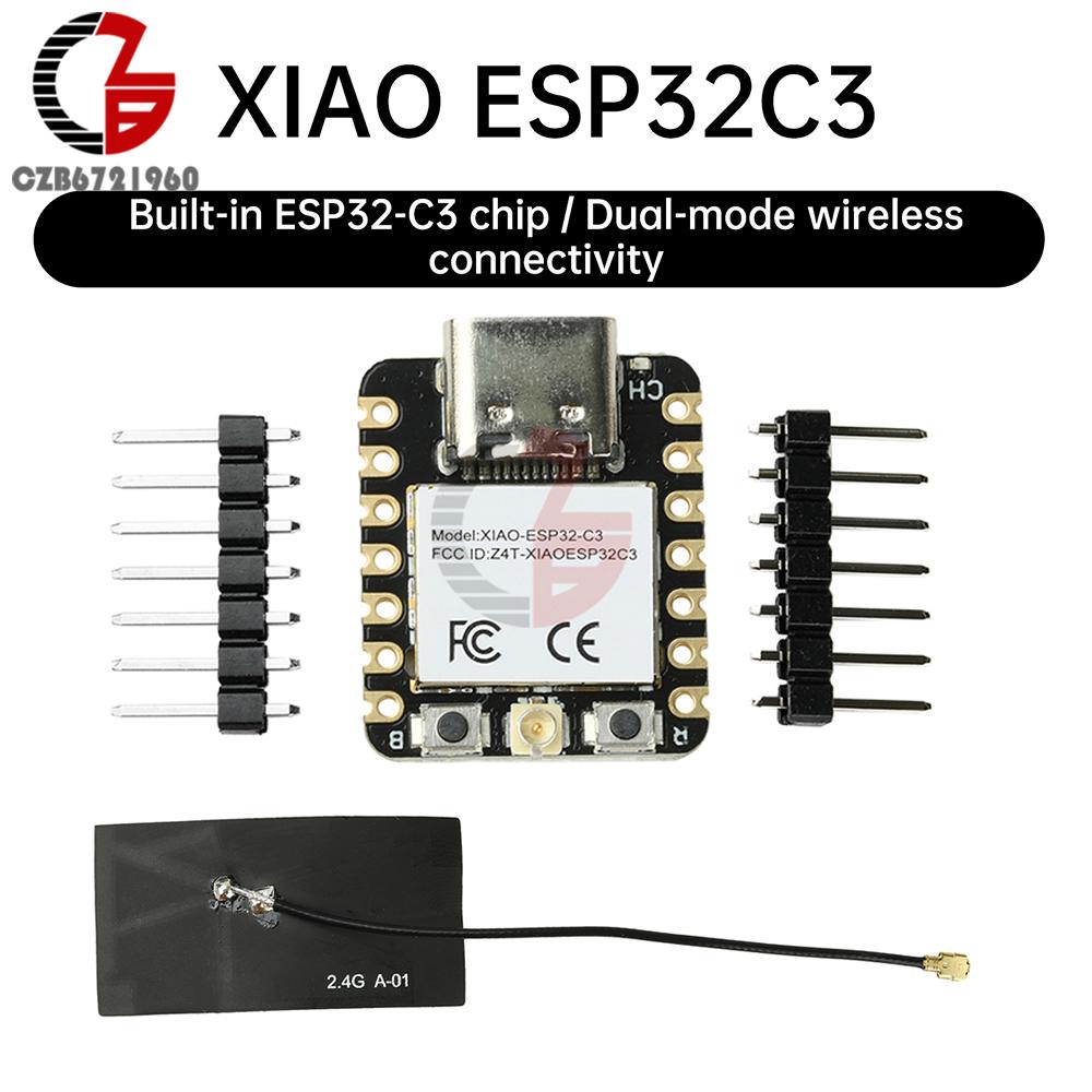 ESP32-C3 Development Board Seeed Studio XIAO ESP32-C6 WiFi 6 Bluetooth 32-bit Low-Power Dual-Mode Operation For Zigbee Matter
ESP32-C3 Development Board Seeed Studio XIAO ESP32-C6 WiFi 6 Bluetooth 32-bit Low-Power Dual-Mode Operation For Zigbee Matter