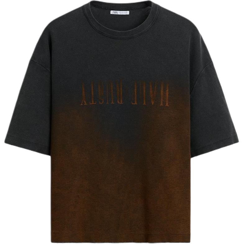 Zara Printed Rust Effect Knit Crew Neck Short Sleeve T-Shirt Men Tops Black 4805405-800 L
Zara Printed Rust Effect Knit Crew Neck Short Sleeve T-Shirt Men Tops Black 4805405-800 L