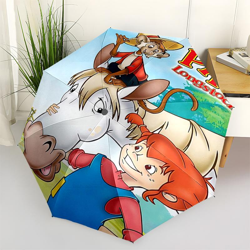 Pippi Longstocking Themed Travel Umbrella-8 Ribs Automatic Opening and Closing, Portable Folding Design, Compact and Stylish Umbrella Suitab
Pippi Longstocking Themed Travel Umbrella-8 Ribs Automatic Opening and Closing, Portable Folding Design, Compact and Stylish Umbrella Suitab