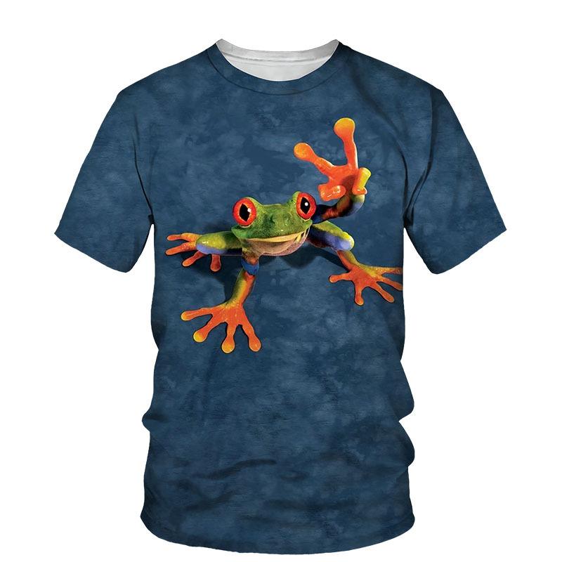 Summer 3D Funny Tree Frog Graphic T shirts For Men Fashion Casual Animal Print T Shirt Personality Interesting Trend T-shirt
Summer 3D Funny Tree Frog Graphic T shirts For Men Fashion Casual Animal Print T Shirt Personality Interesting Trend T-shirt