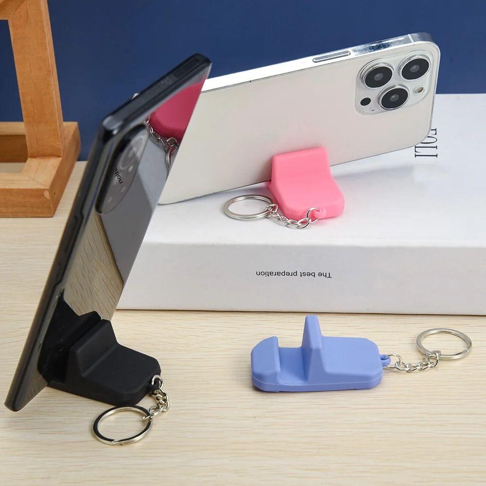 with Keychain Keyring Phone Stand PVC Desktop Decoration Mobile Phone Holder Universal зелений
with Keychain Keyring Phone Stand PVC Desktop Decoration Mobile Phone Holder Universal зелений