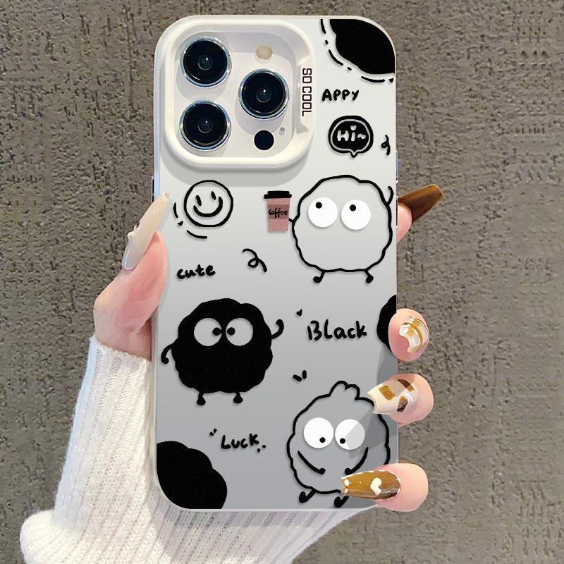 Мультяшный угольный шар чехол для iPhone 13/14 Pro, 15 Pro Max, 16/17 Серебристый Apple 14 Plus
Мультяшный угольный шар чехол для iPhone 13/14 Pro, 15 Pro Max, 16/17 Серебристый Apple 14 Plus