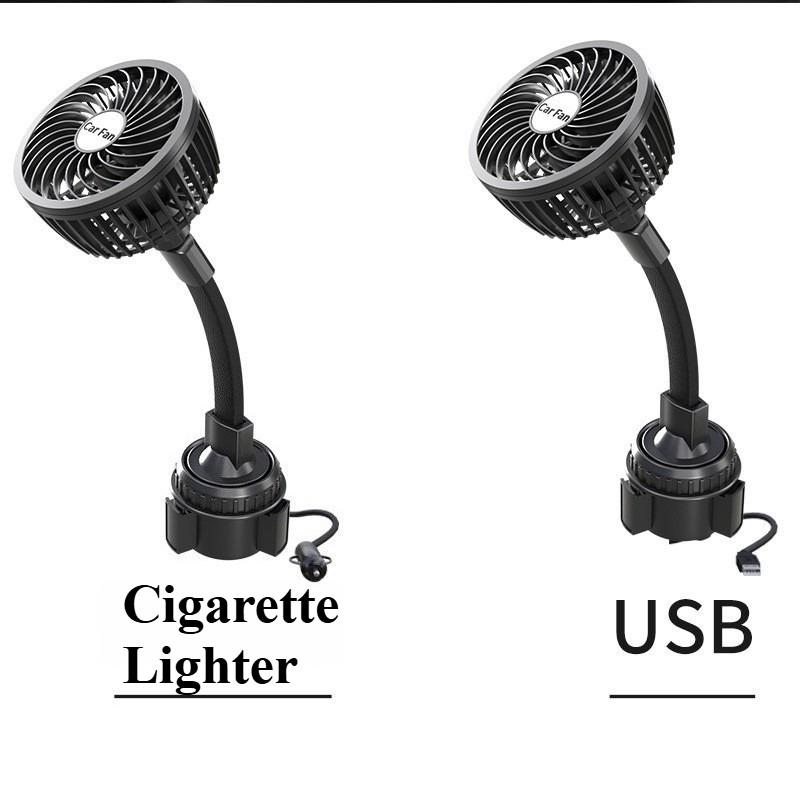 USB Powerful Quiet Car Cooling Fan Rotatable Portable Car Cup Holder Fan for Car Van Truck SUV RV 12V-USB
USB Powerful Quiet Car Cooling Fan Rotatable Portable Car Cup Holder Fan for Car Van Truck SUV RV 12V-USB
