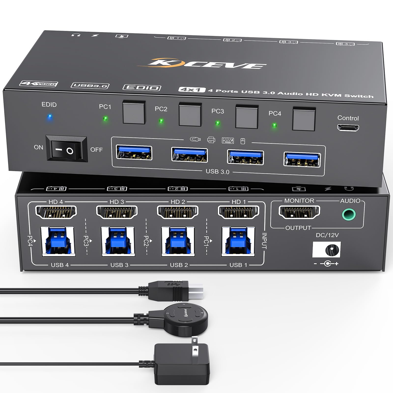 KVM-переключатель 4 компьютера, имитация KVM-переключателя для 4 компьютеров, 1 компьютер с проводным пультом дистанционного управления, питание 12 В, кабель, 8K при 60 Гц, 4K при 120 Гц, EDID, компьютеры с USB3.0,
KVM-переключатель 4 компьютера, имитация KVM-переключателя для 4 компьютеров, 1 компьютер с проводным пультом дистанционного управления, питание 12 В, кабель, 8K при 60 Гц, 4K при 120 Гц, EDID, компьютеры с USB3.0,
