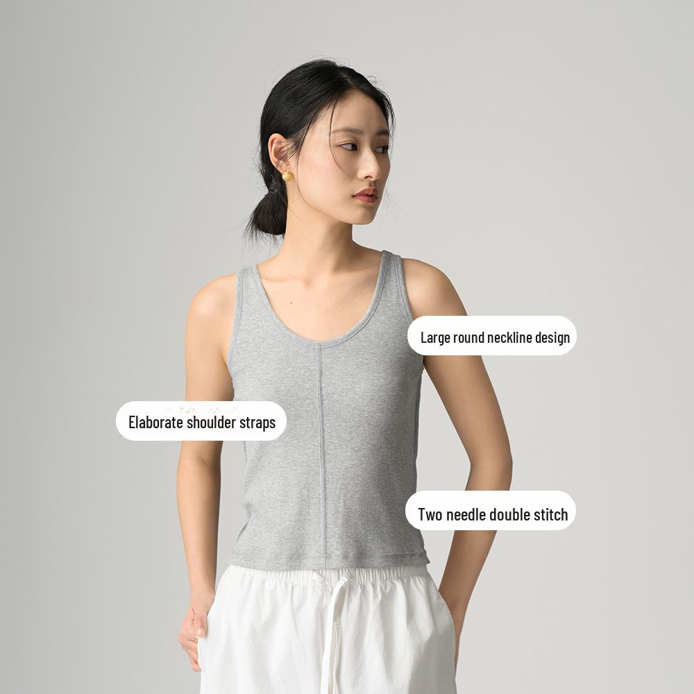 ABOUTSEA 2025 Spring/Summer Women s Sleeveless Slim Vest - Cool, Breathable T-shirt for Inner or Outer Wear Medium
ABOUTSEA 2025 Spring/Summer Women s Sleeveless Slim Vest - Cool, Breathable T-shirt for Inner or Outer Wear Medium