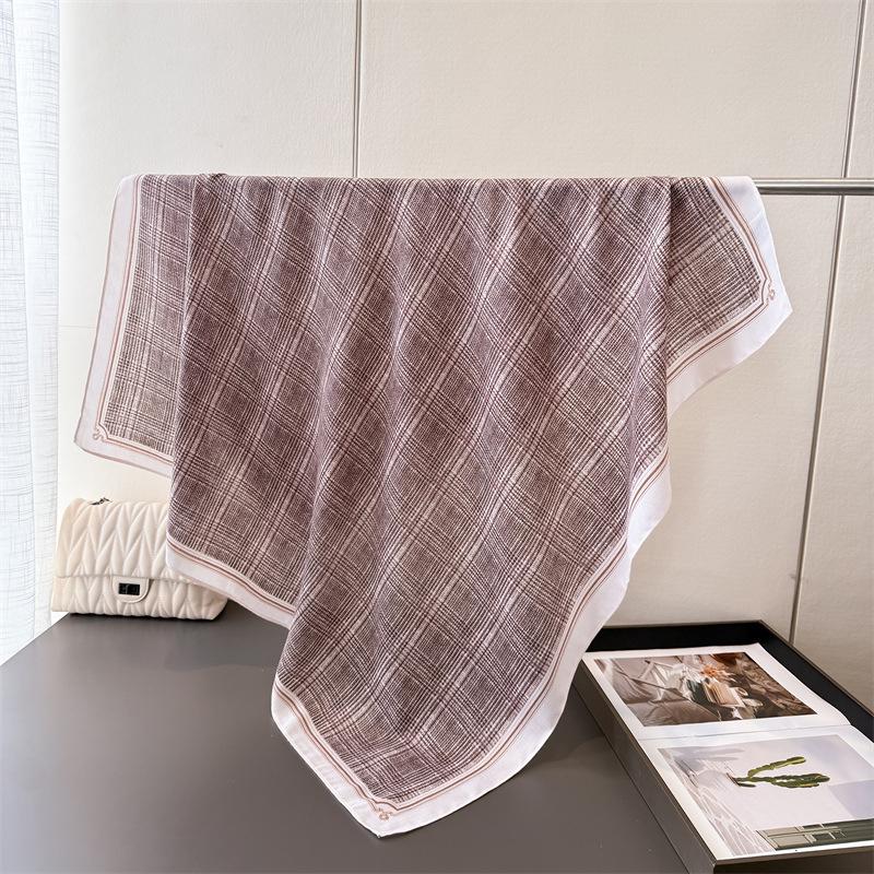 90*90Cm Square Scarf Cotton Linen Feeling Women Head Shawl Wraps Luxury Hairband Stripe Print Neck Scarves Hijab Bandana Pareo 90x90 cm
90*90Cm Square Scarf Cotton Linen Feeling Women Head Shawl Wraps Luxury Hairband Stripe Print Neck Scarves Hijab Bandana Pareo 90x90 cm