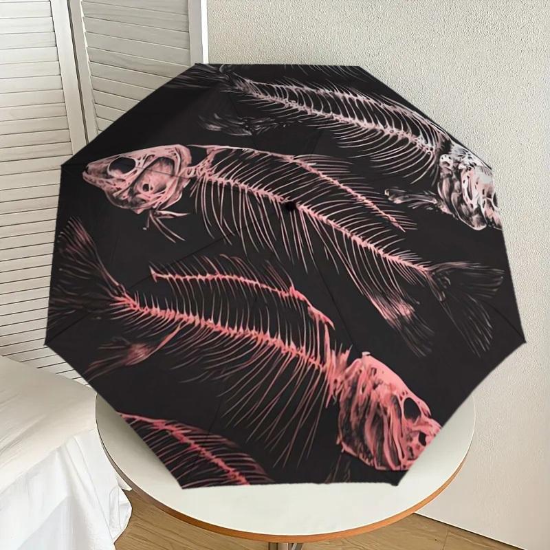 1pc Fish Skeleton Illustration Umbrella with Plastic Handle,Suitable for All Seasons Home Travel Outdoor UmbrellaDD398
1pc Fish Skeleton Illustration Umbrella with Plastic Handle,Suitable for All Seasons Home Travel Outdoor UmbrellaDD398
