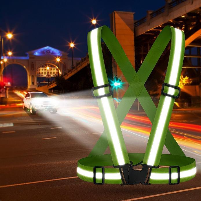 Reflective Straps for Night Running Reflective Vests Elastic Straps for Cycling Construction Elastic,green
Reflective Straps for Night Running Reflective Vests Elastic Straps for Cycling Construction Elastic,green