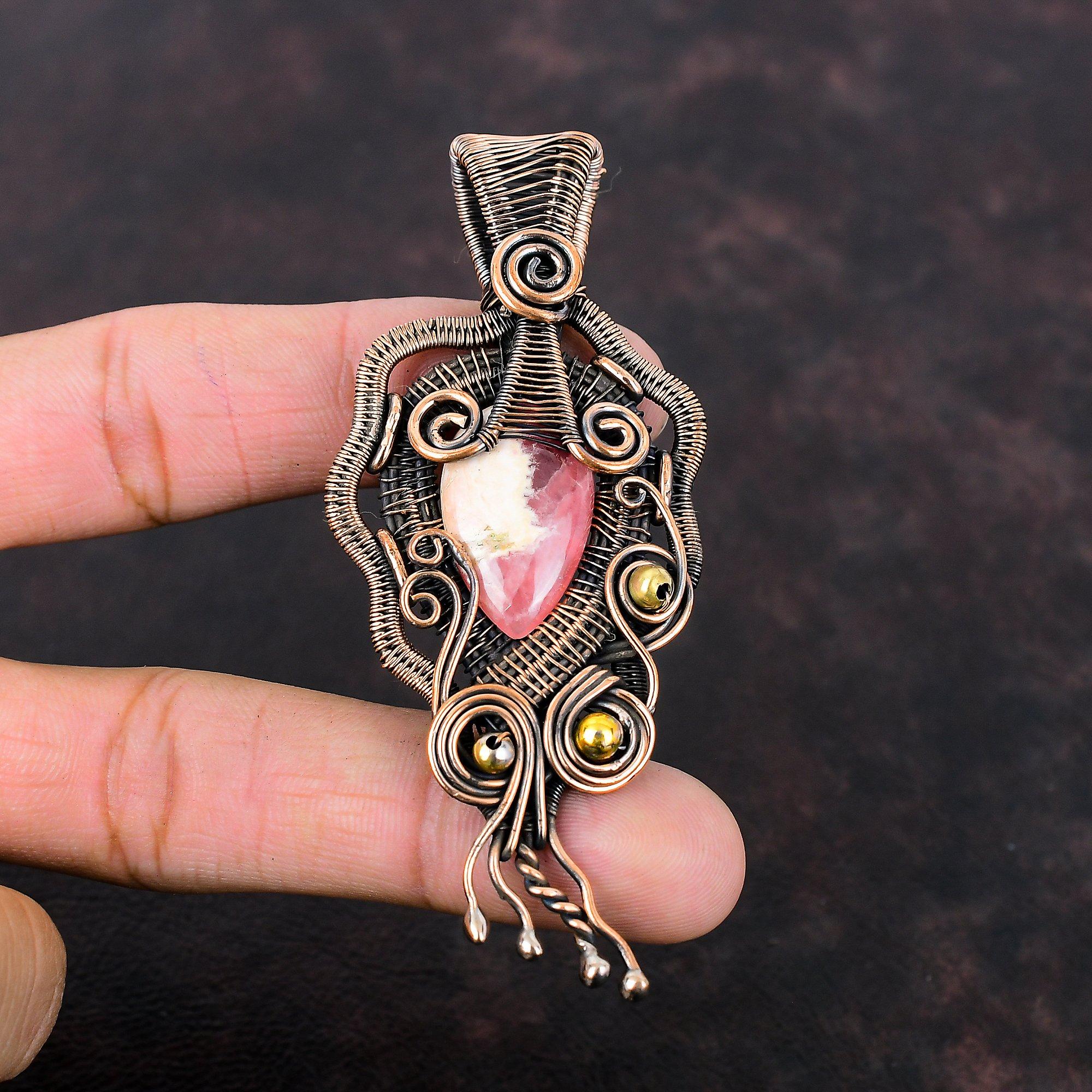 Rhodochrosite Pendant Copper Wire Wrapped Pendant Top Quality Gemstone Pendant Handmade Copper Jewelry Rhodochrosite Jewelry Gift For Mother
Rhodochrosite Pendant Copper Wire Wrapped Pendant Top Quality Gemstone Pendant Handmade Copper Jewelry Rhodochrosite Jewelry Gift For Mother
