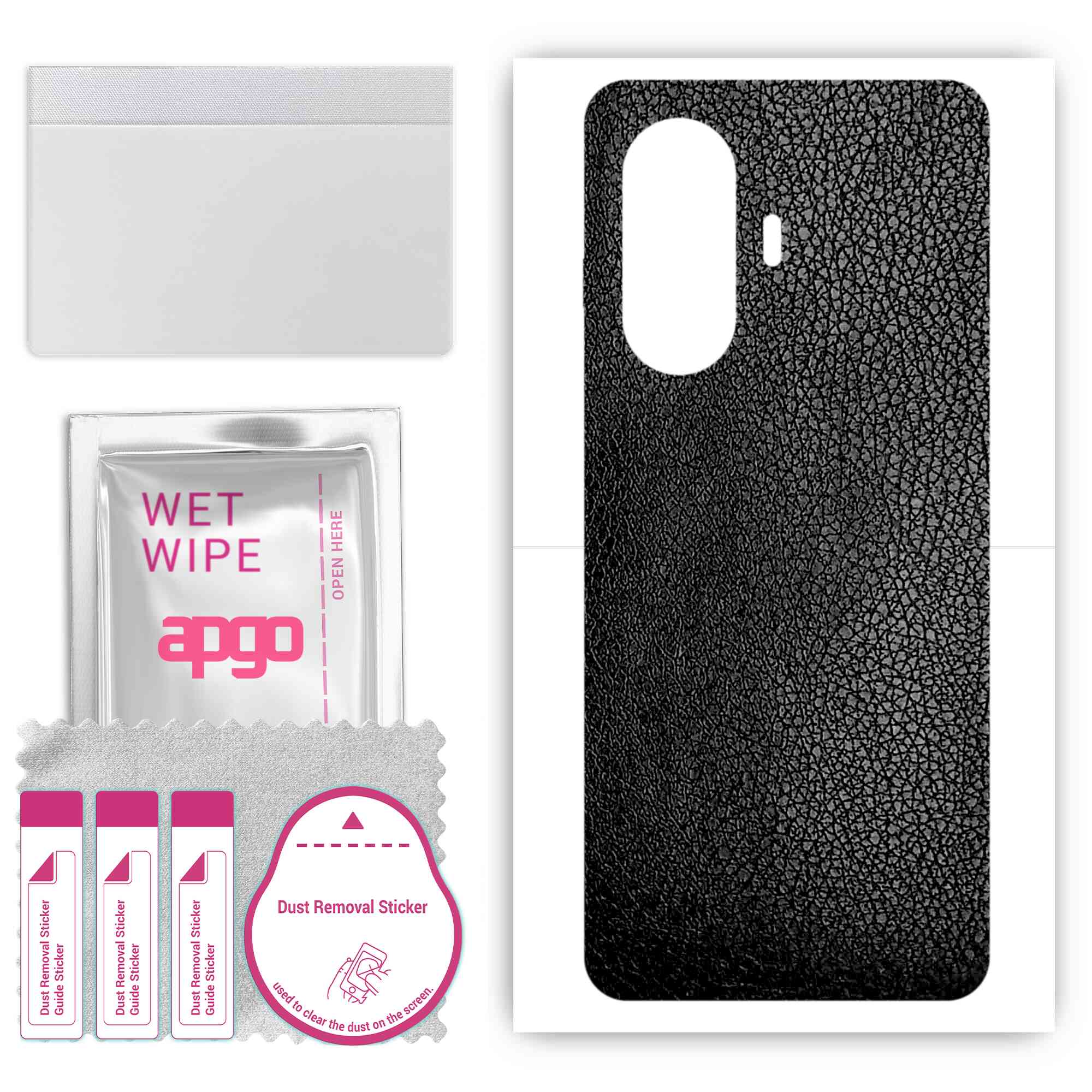 apgo Protective Skin Sticker for the back compatible with Huawei Enjoy 60, Wrap Film, Foil, Vinyl - Pattern Black Leather
apgo Protective Skin Sticker for the back compatible with Huawei Enjoy 60, Wrap Film, Foil, Vinyl - Pattern Black Leather