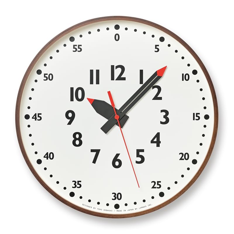 Lemnos wall clock analog educational clock natural colored wood brown fun pun clock fun pun clock L BW Lemnos YD14-08 коричневий
Lemnos wall clock analog educational clock natural colored wood brown fun pun clock fun pun clock L BW Lemnos YD14-08 коричневий