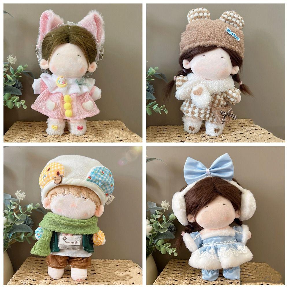 20CM Mini Clothes Multicolor Doll Headwear Dress Set Gift Doll Dress Suit Cotton Stuffed Doll 5
20CM Mini Clothes Multicolor Doll Headwear Dress Set Gift Doll Dress Suit Cotton Stuffed Doll 5