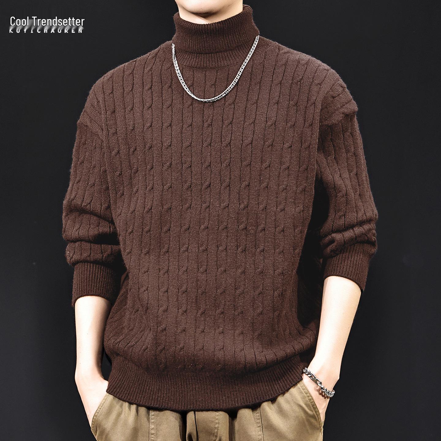 2025 Autumn/Winter Men s High-End Cable Knit High-Neck Sweater - Trendy, Versatile, Plus Size, Warm 3XL (190-220 jin) кавовий
2025 Autumn/Winter Men s High-End Cable Knit High-Neck Sweater - Trendy, Versatile, Plus Size, Warm 3XL (190-220 jin) кавовий