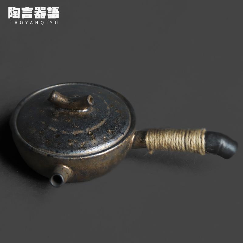 100ml Kiln-change Moss Green Teapot Luxury Side-handled Pot Household Tea Soaking Kettle With Filter Chinese Drinkware Ornaments
100ml Kiln-change Moss Green Teapot Luxury Side-handled Pot Household Tea Soaking Kettle With Filter Chinese Drinkware Ornaments