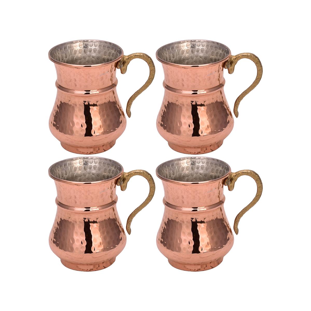 Кованая кружка Turna из медного шнура, 250 мл, набор из 4 красных кружек Turna0488-41 
Кованая кружка Turna из медного шнура, 250 мл, набор из 4 красных кружек Turna0488-41