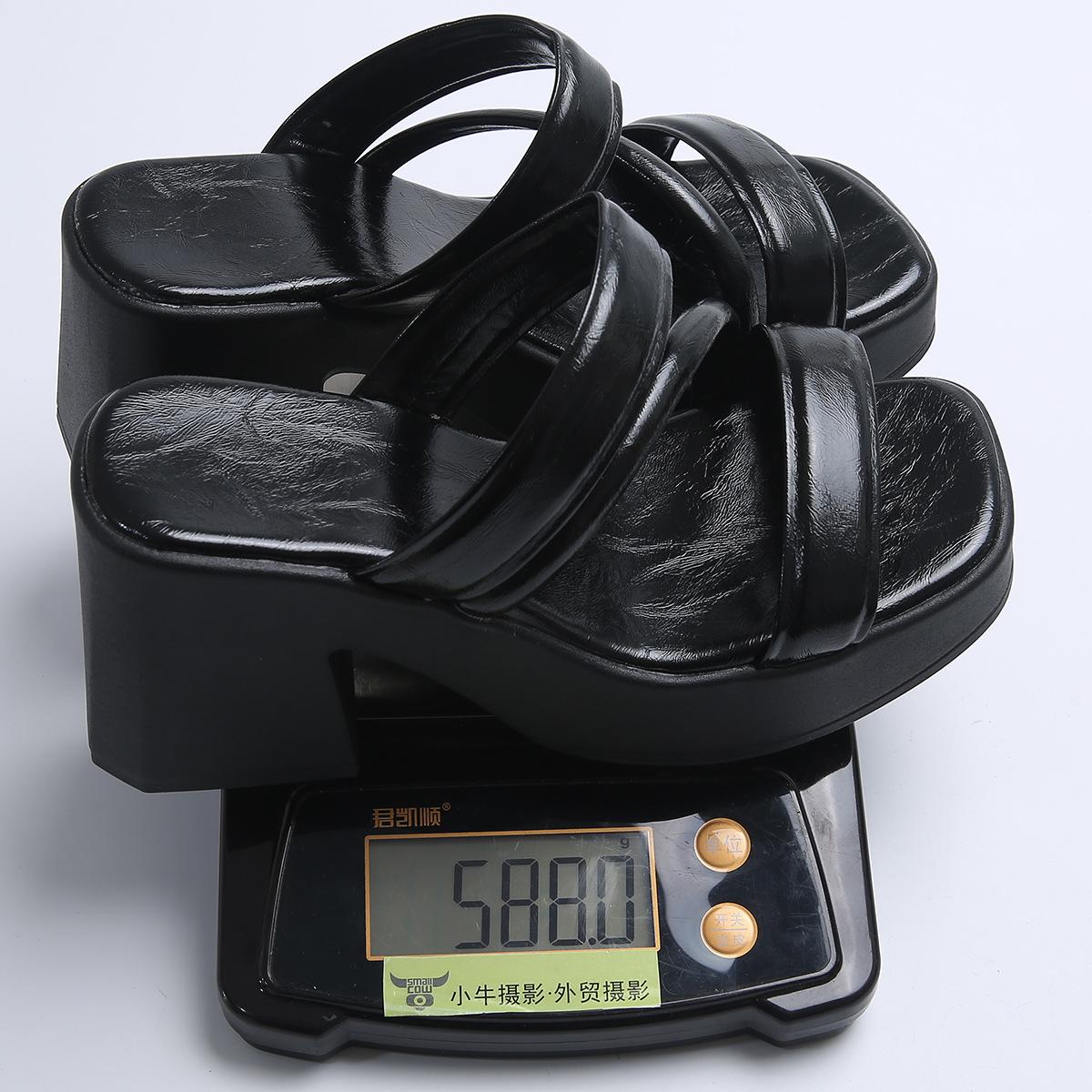 Женские модные шлепанцы с открытым носком на толстой подошве, танкетка, шлепанцы на один палец, новинка лета, прозрачные босоножки феи на высоком каблуке 42 чёрный
Женские модные шлепанцы с открытым носком на толстой подошве, танкетка, шлепанцы на один палец, новинка лета, прозрачные босоножки феи на высоком каблуке 42 чёрный